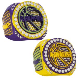 Officially licensed awards displayed for youth sports champions.