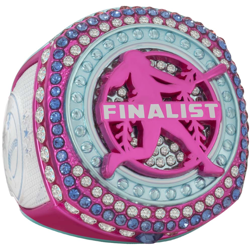Fastpitch Legacy Championship Rings- Pink & Blue