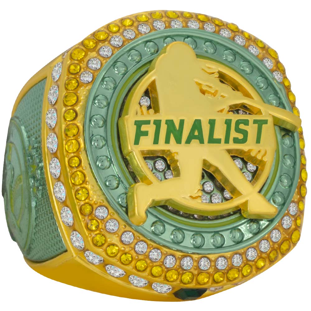 Baseball Legacy Championship Rings- Green & Yellow