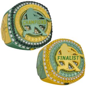 Baseball Legacy Championship Rings- Green & Yellow