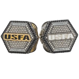 USFA Hexagon Championship Rings- Gunmetal