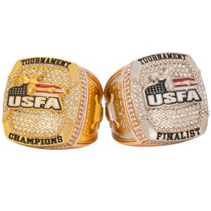 USFA Victory Championship Rings- Rose Gold