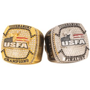 USFA Victory Championship Rings- Gold & Silver