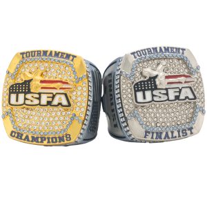 USFA Victory Championship Rings- Blue & Gray